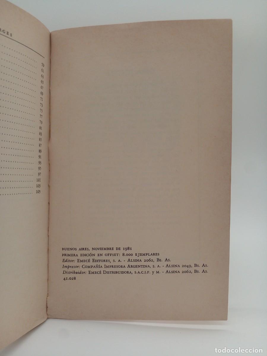 Libros de segunda mano: Jorge Luis Borges &ndash; La Cifra &ndash; Primera edici&oacute;n &ndash; 1981 - Foto 5