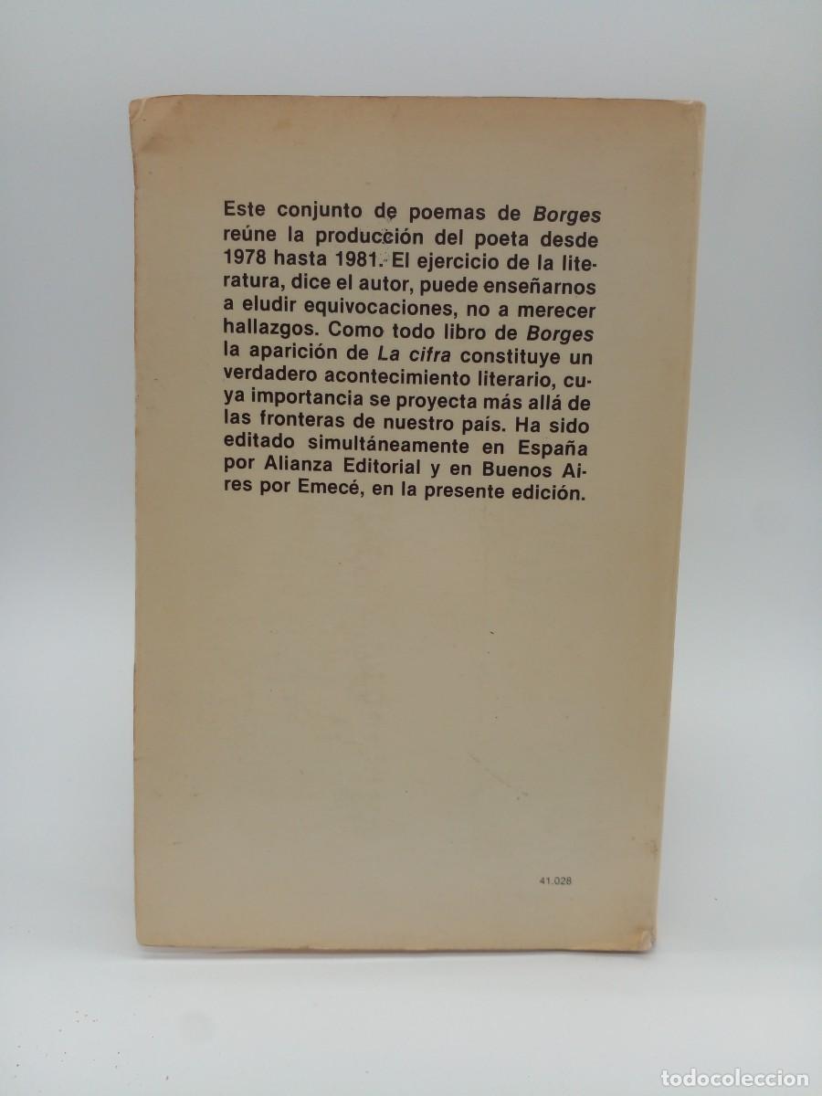Libros de segunda mano: Jorge Luis Borges &ndash; La Cifra &ndash; Primera edici&oacute;n &ndash; 1981 - Foto 6