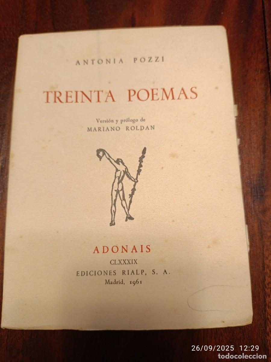 Libros de segunda mano: Treinta poemas. Antonia Pozzi - Foto 1