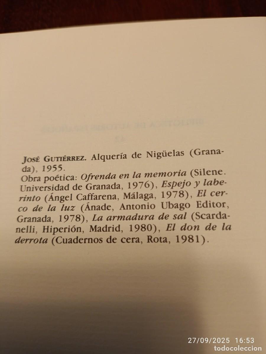 Libros de segunda mano: De la renuncia. Jos&eacute; Guti&eacute;rrez - Foto 2
