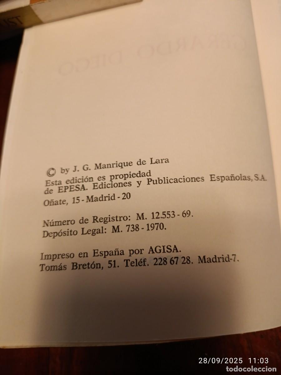 Libros de segunda mano: Gerardo Diego. J. G. Manrique de Lara - Foto 3