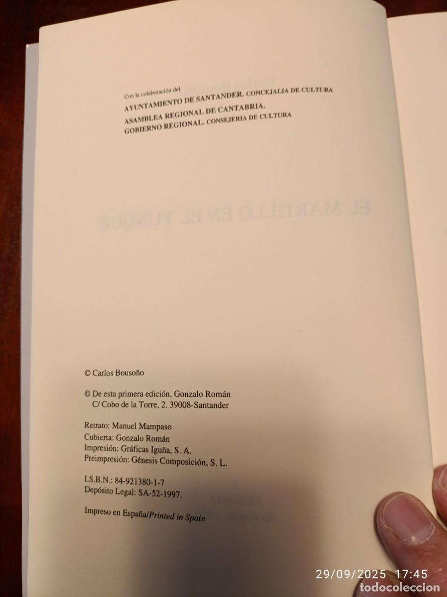 Libros de segunda mano: El martillo. Carlos Bouso&ntilde;o - Foto 3