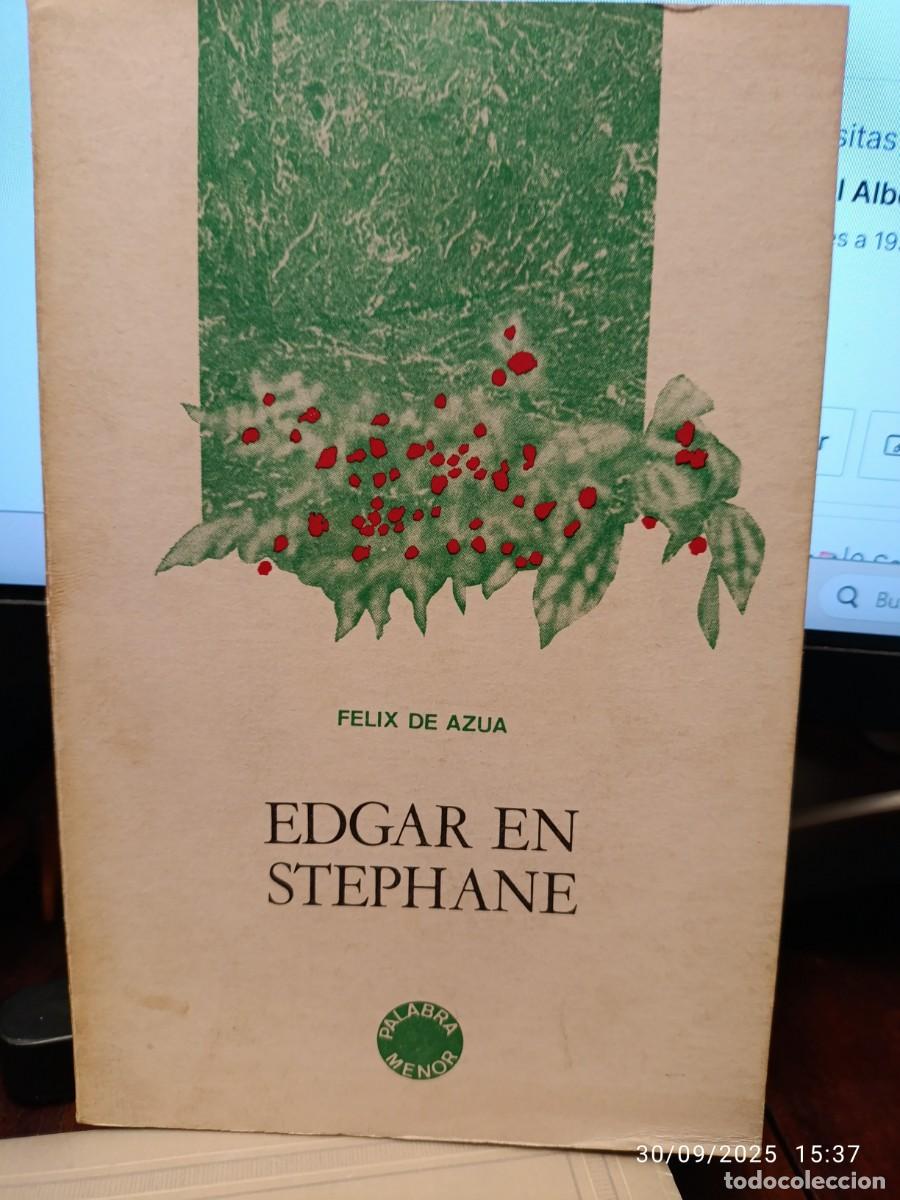 Libros de segunda mano: Edgar en stephane. Felix de Azua - Foto 1