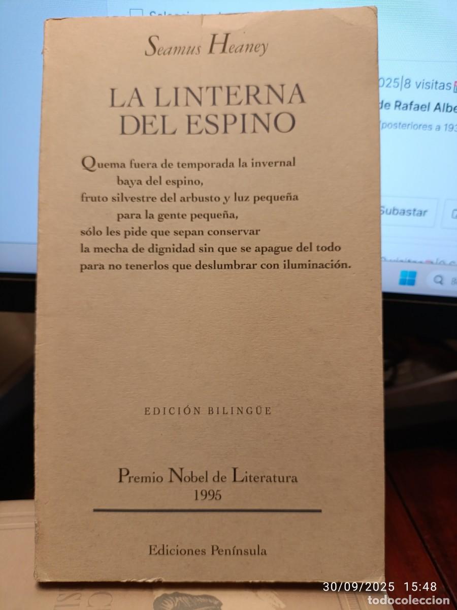 Libros de segunda mano: La linterna del espino. Seamus Heaney - Foto 1