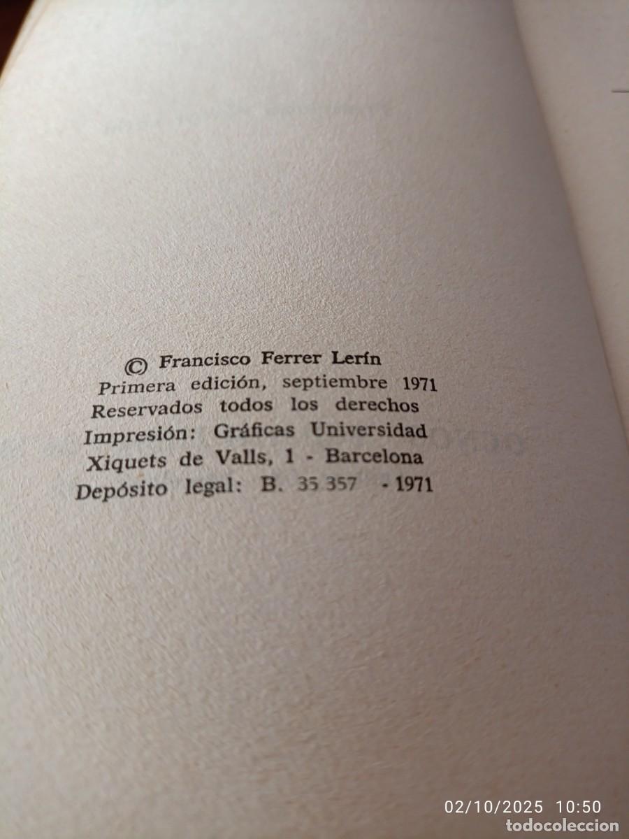 Libros de segunda mano: La hora o al. Francisco Ferrer Lerin - Foto 3