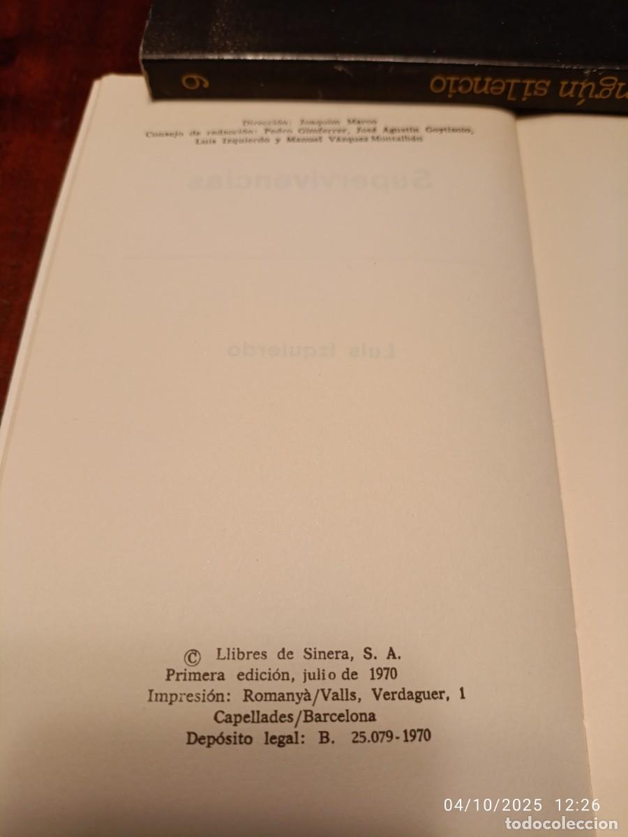 Libros de segunda mano: Supervivencias. Luis Izquierdo - Foto 3