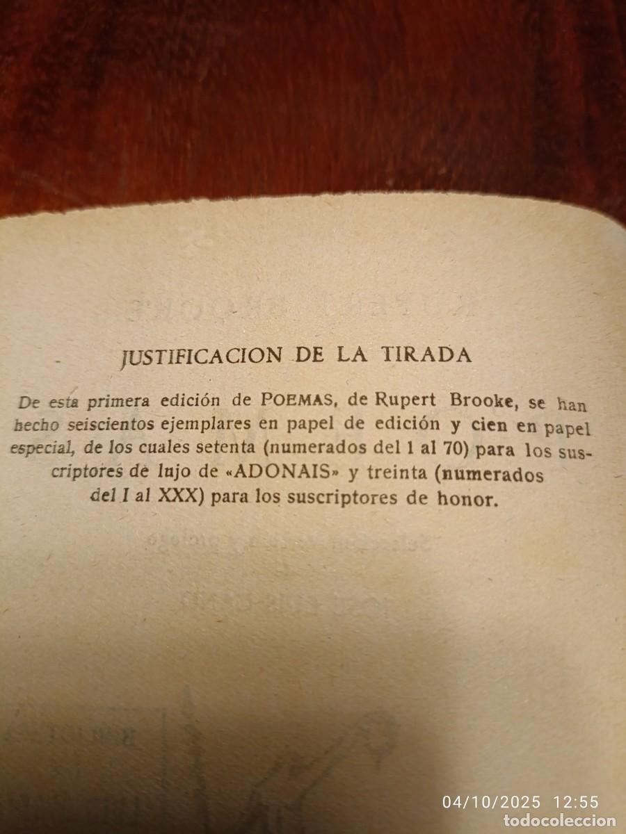 Libros de segunda mano: Poemas. Ruperto Brooke - Foto 5