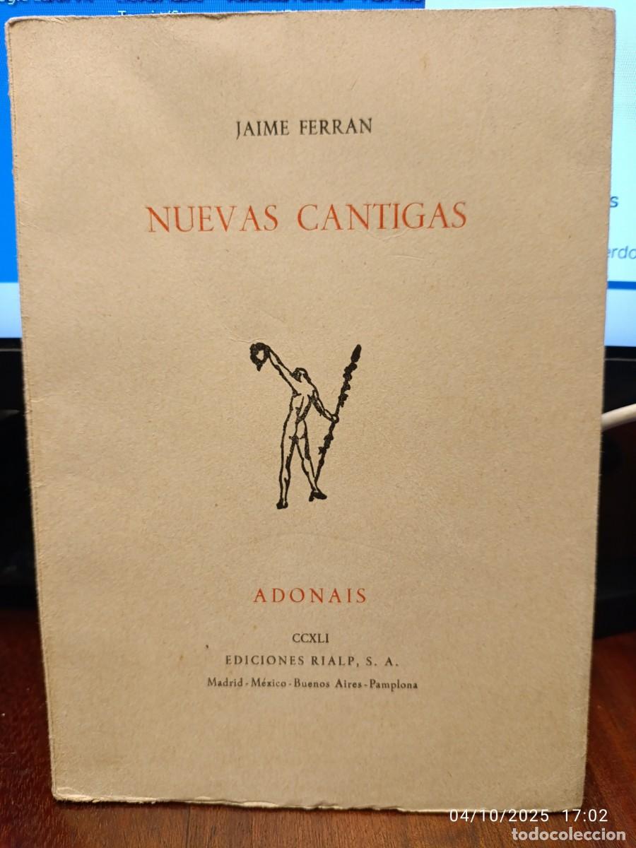 Libros de segunda mano: Nuevas cantigas. Jaime Ferran - Foto 1