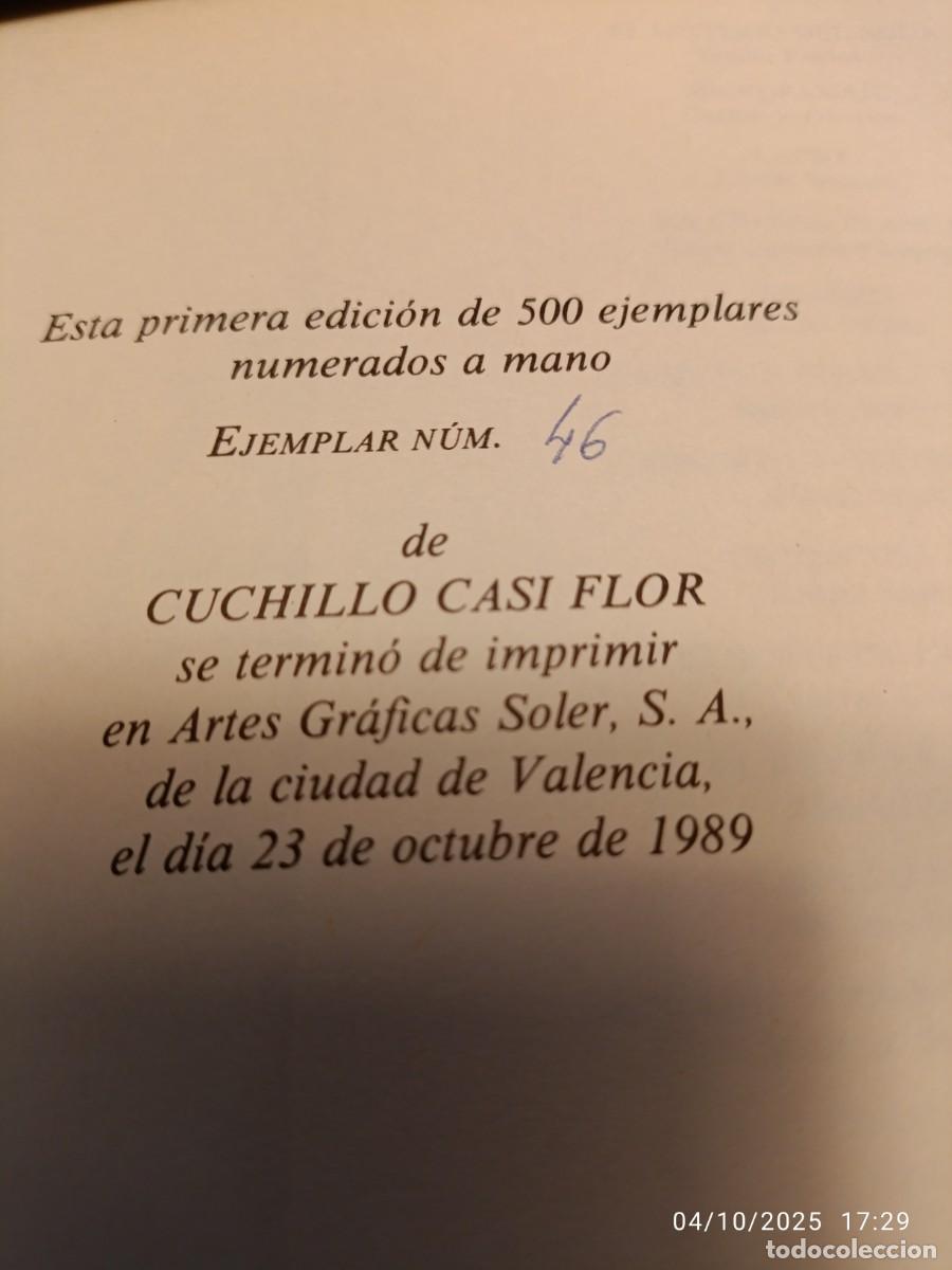 Libros de segunda mano: Cuchillo casi flor. Luis Feria - Foto 4