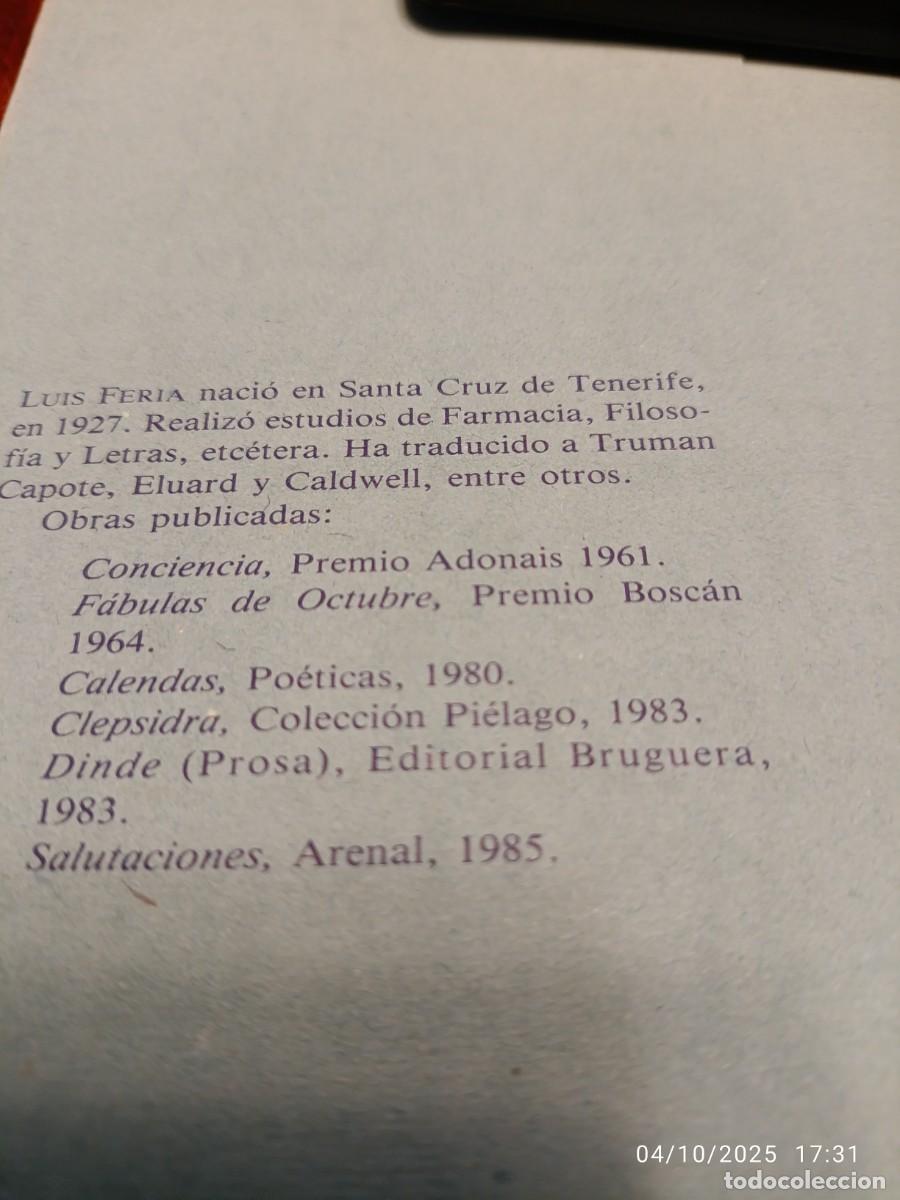 Libros de segunda mano: M&aacute;s que el mar. Luis Feria - Foto 2