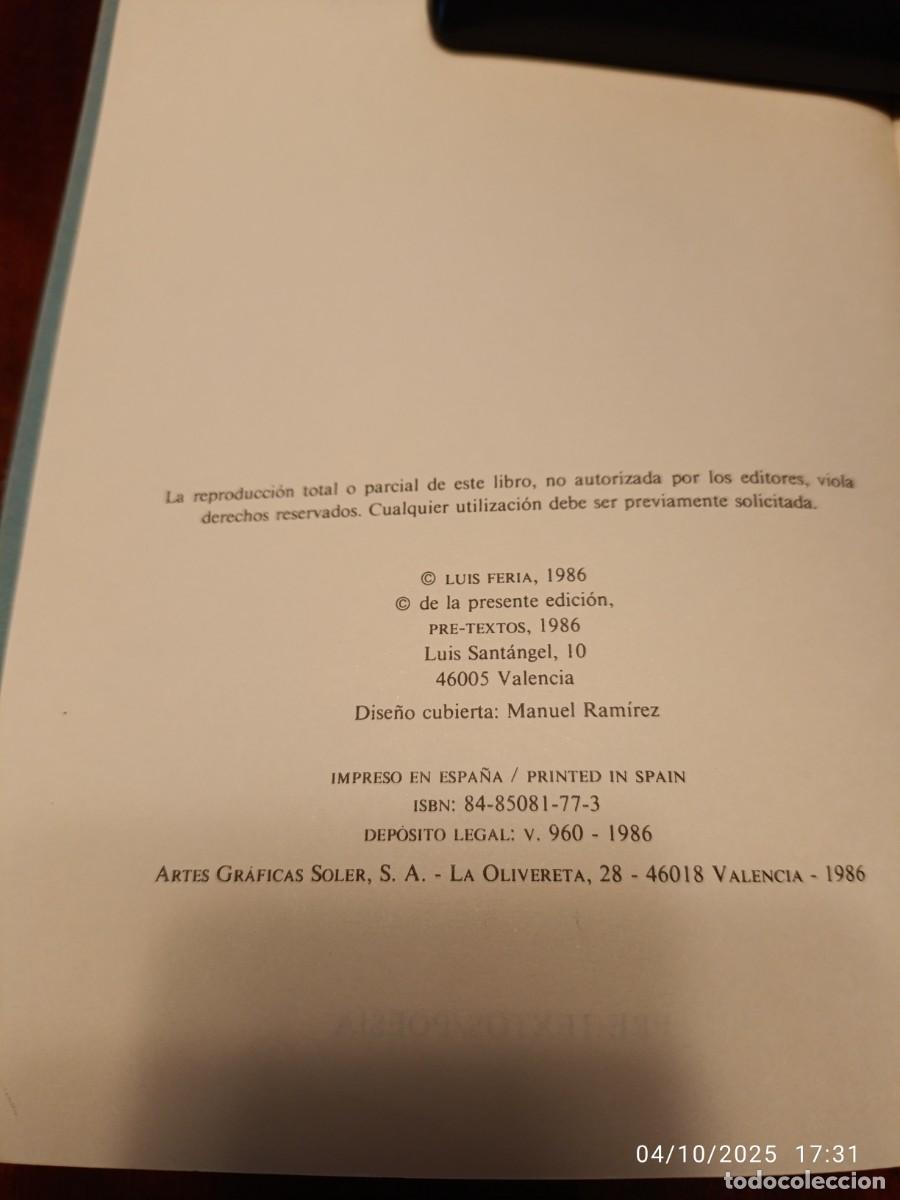 Libros de segunda mano: M&aacute;s que el mar. Luis Feria - Foto 3