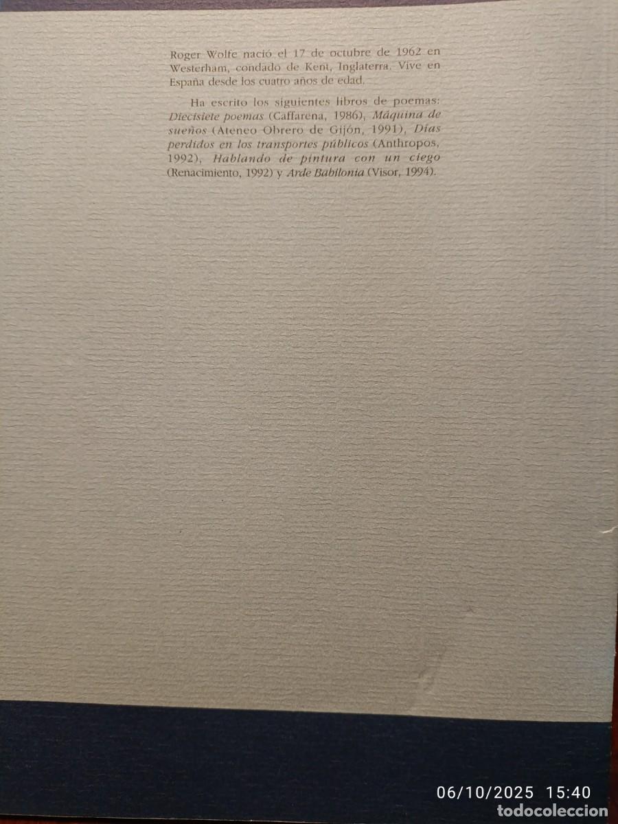 Libros de segunda mano: Mensajes en botellas rotas. Roger wolfe - Foto 2