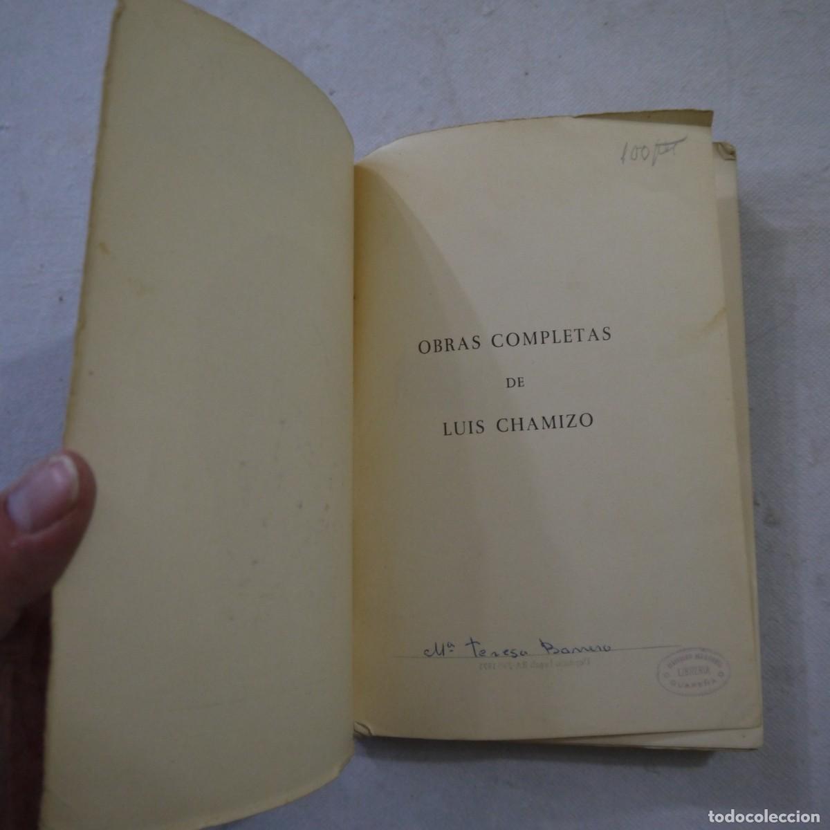 Libros de segunda mano: OBRAS COMPLETAS DE LUIS CHAMIZO - 1971 - 3.&ordf; EDICI&Oacute;N - Foto 9
