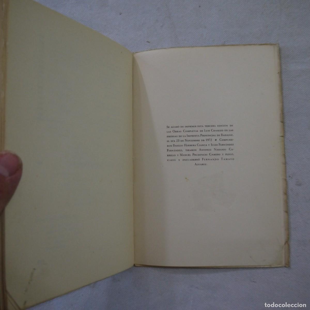 Libros de segunda mano: OBRAS COMPLETAS DE LUIS CHAMIZO - 1971 - 3.&ordf; EDICI&Oacute;N - Foto 22