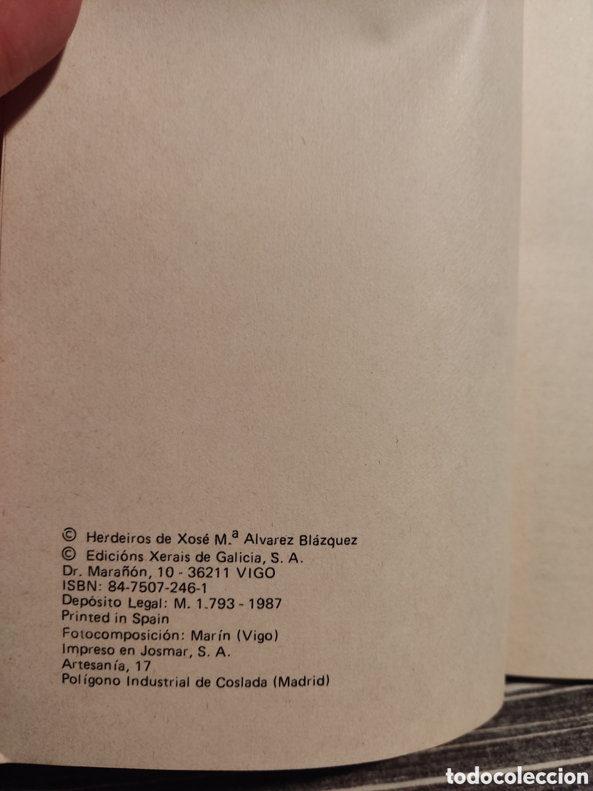 Libros de segunda mano: Xose Mar&iacute;a &Aacute;lvarez Bl&aacute;zquez - Foto 3