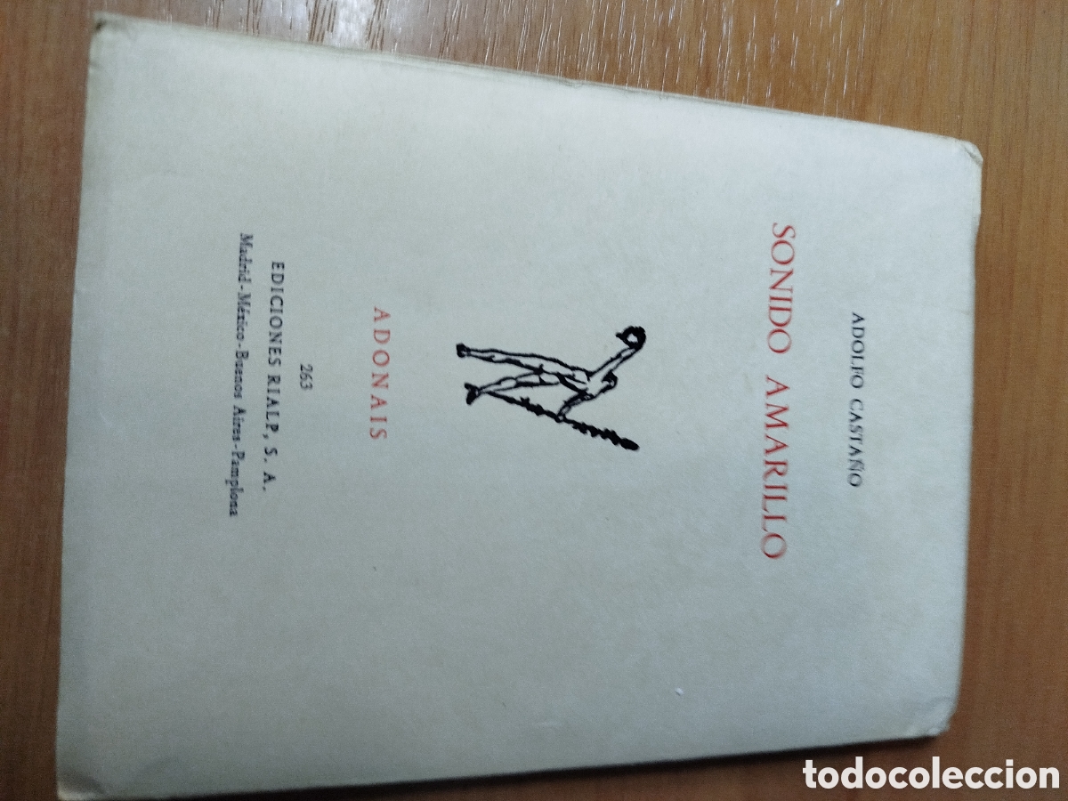 Gebrauchte B&uuml;cher: Sonido amarillo. Adolfo casta&ntilde;o. Adon&aacute;is