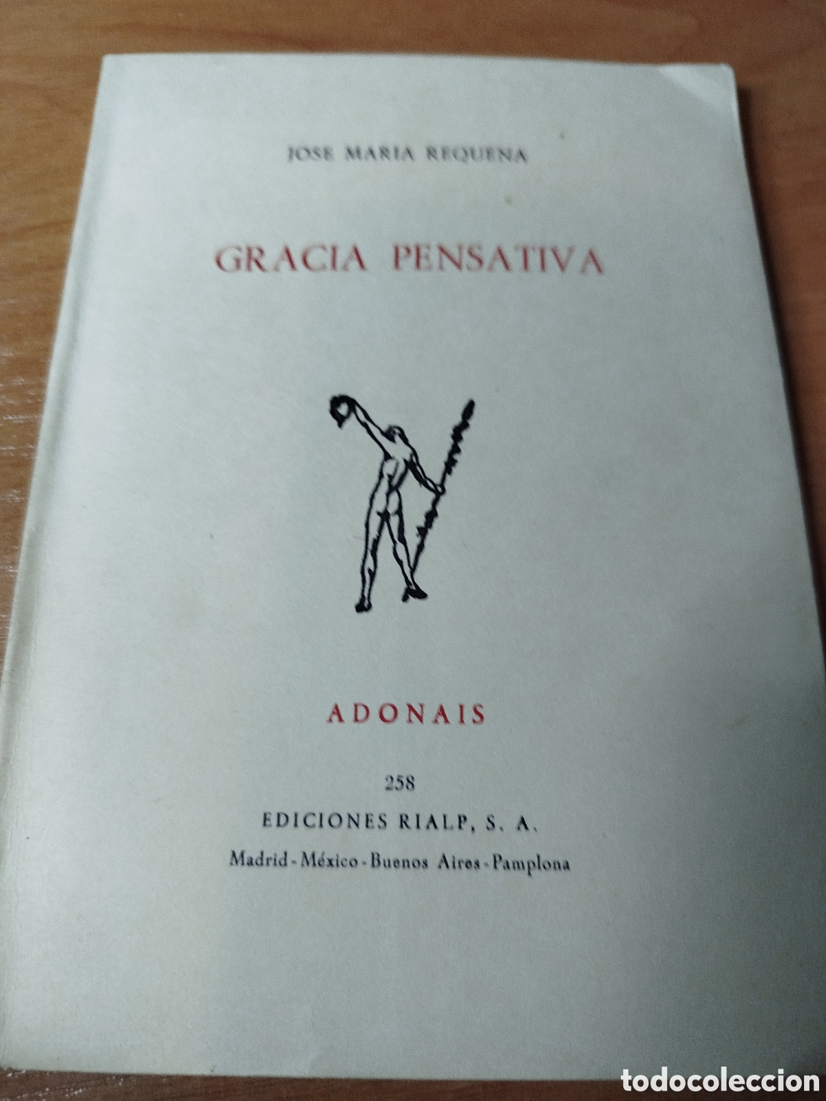 Libri di seconda mano: Gracia pensativa. Jos&eacute; Mar&iacute;a Requena. Adon&aacute;is