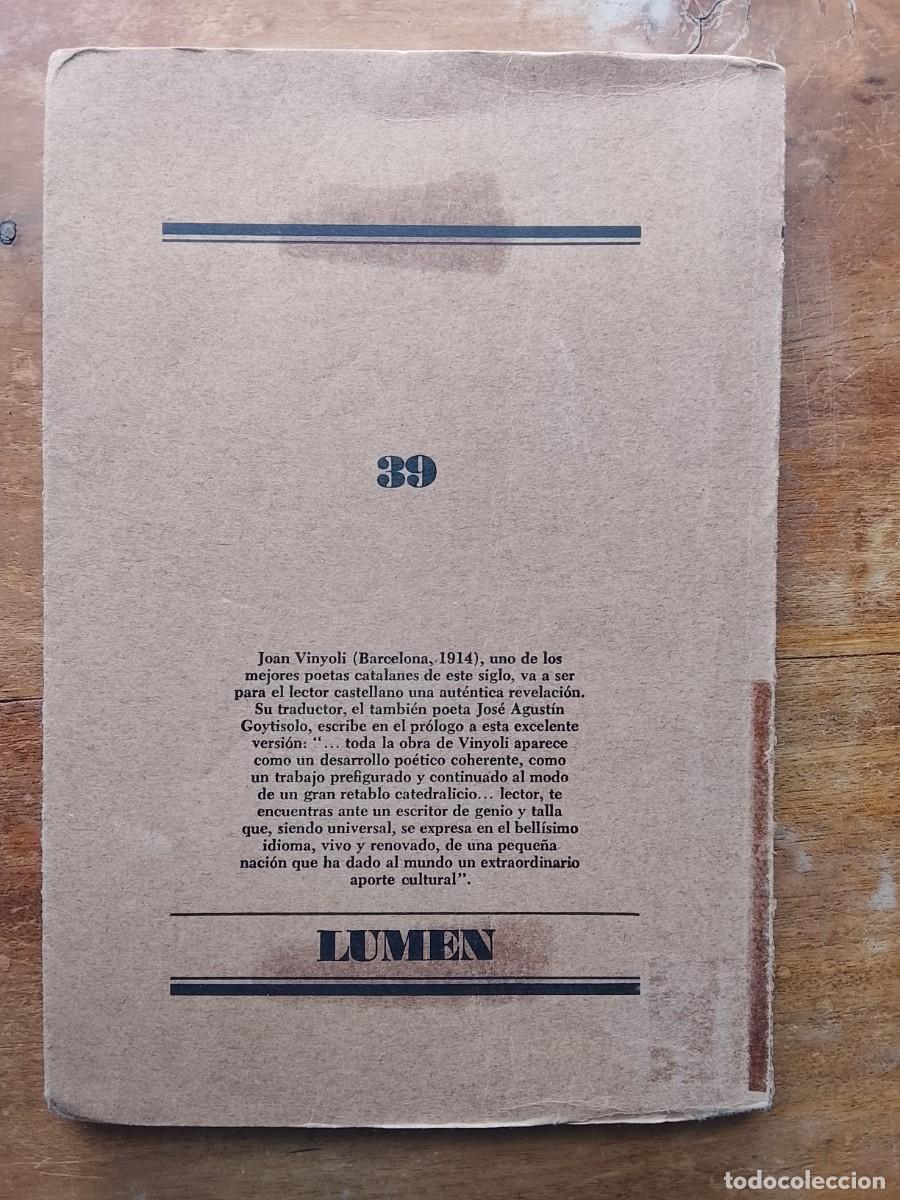 Libros de segunda mano: Joan Vinyoli 40 poemas - Foto 7