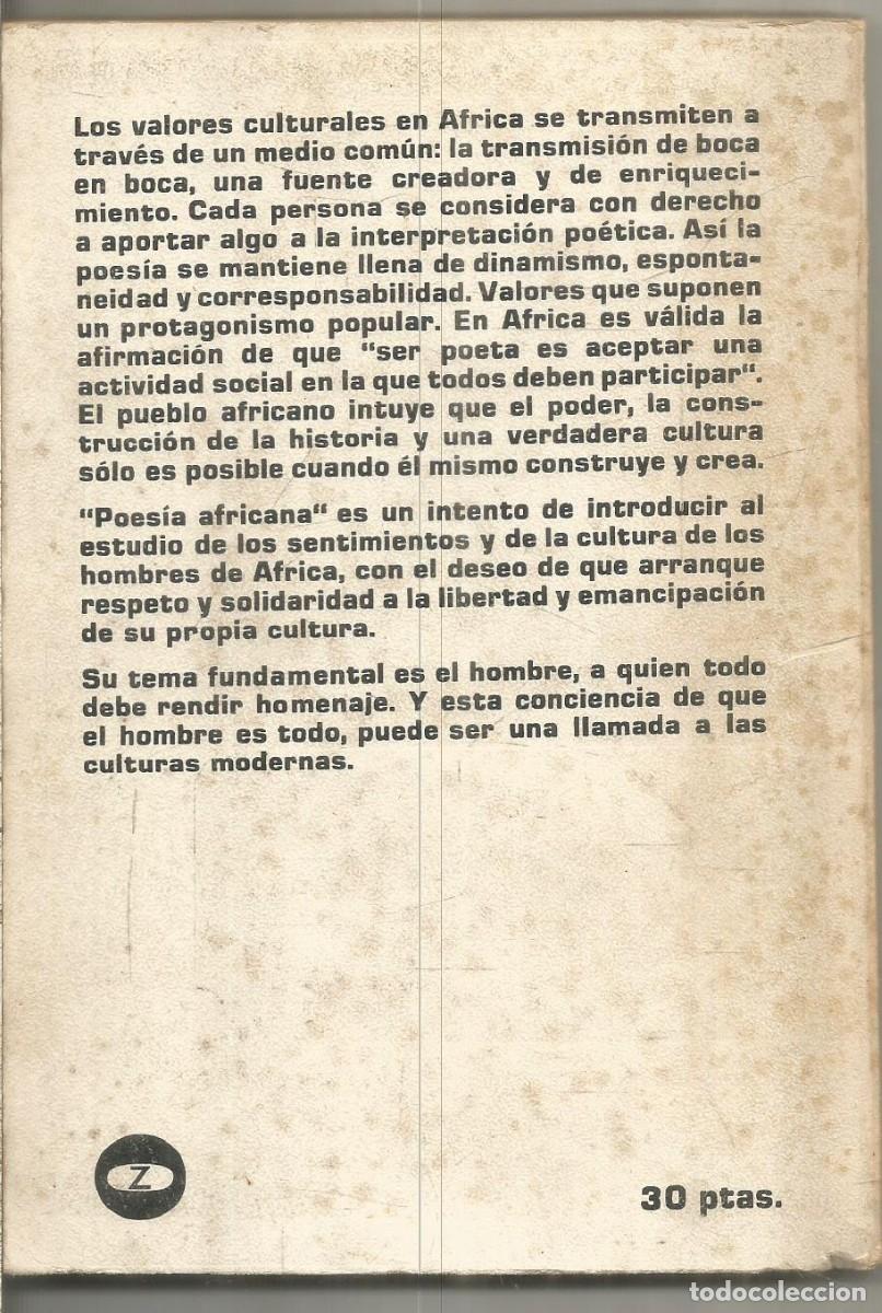 Libros de segunda mano: POESIA AFRICANA. ZERO - Foto 2