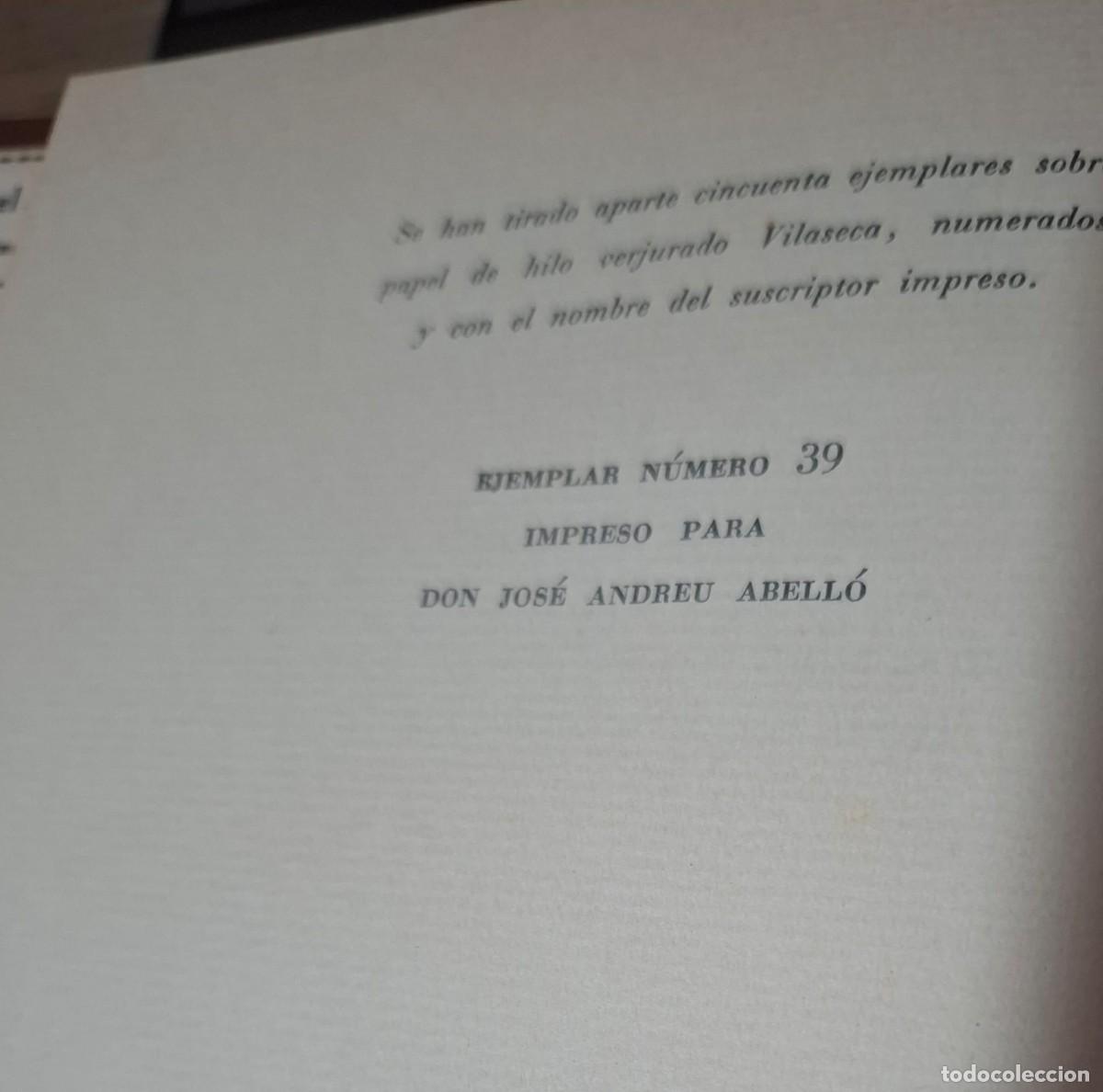 Libros de segunda mano: Cantata en Aleixandre, de Gabriel Celaya, primera edici&oacute;n. - Foto 4