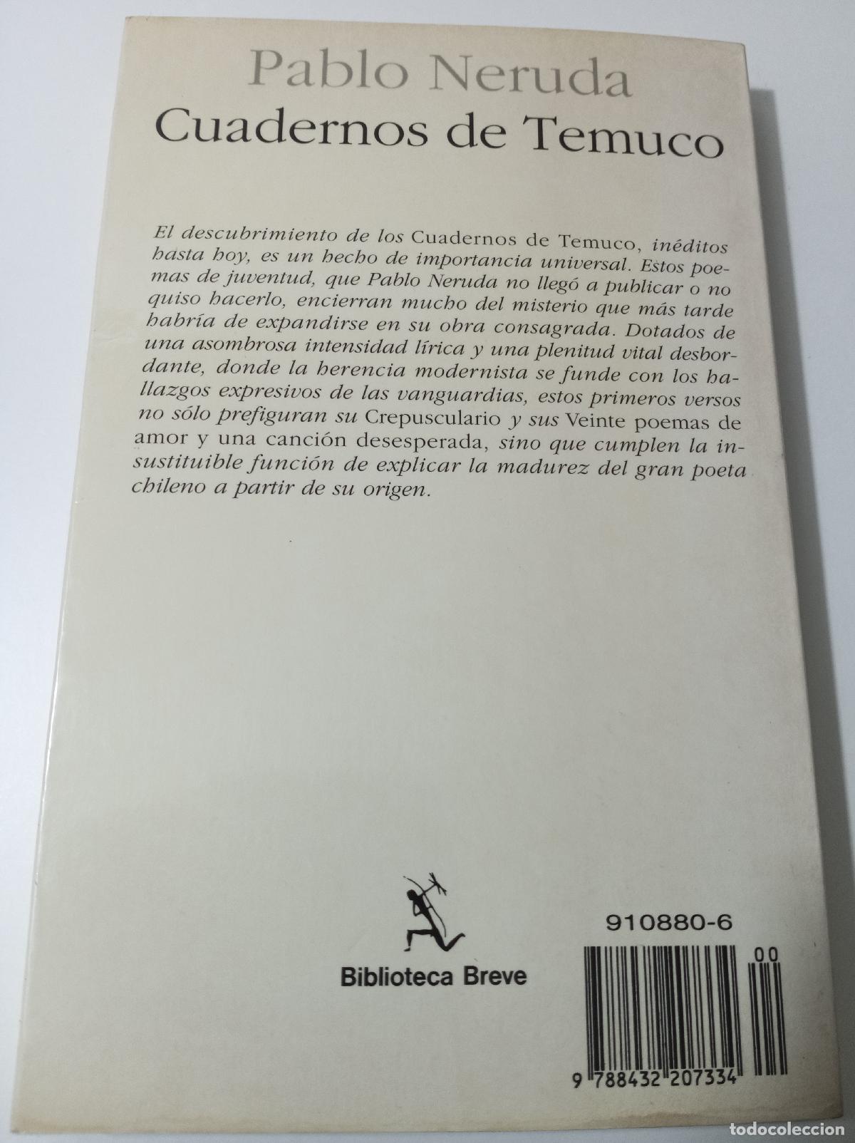 Libros de segunda mano: Cuadernos de Temuco - Neruda, Pablo - Foto 4