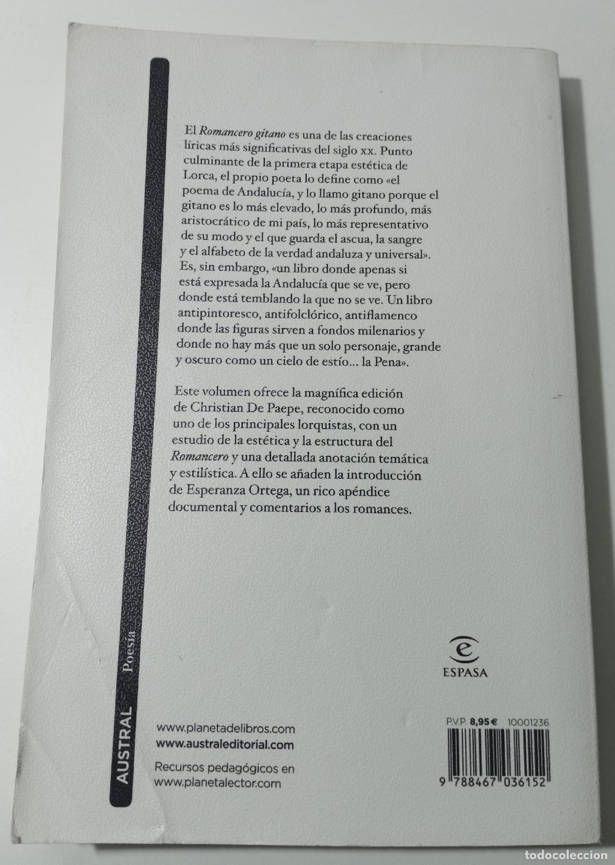 Libros de segunda mano: Romancero gitano - Garcia Lorca, Federico - Foto 3