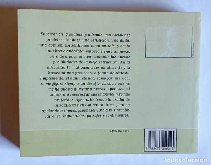 Libros de segunda mano: RINCON DE HAIKUS - MARIO BENEDETTI - VISOR LIBROS. 1999 - Foto 4