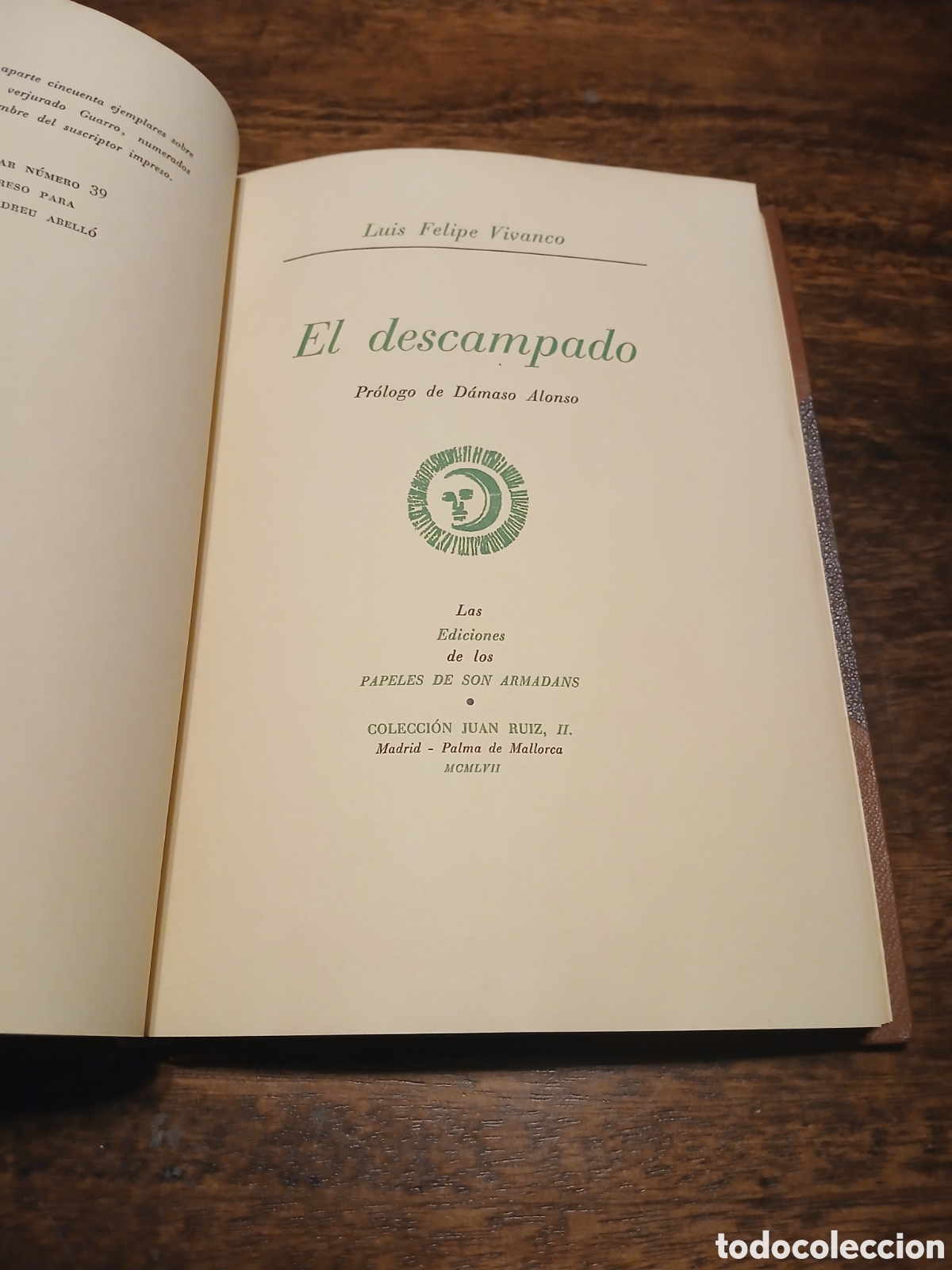 Libros de segunda mano: El descampado, Luis Felipe Vivanco - Foto 1
