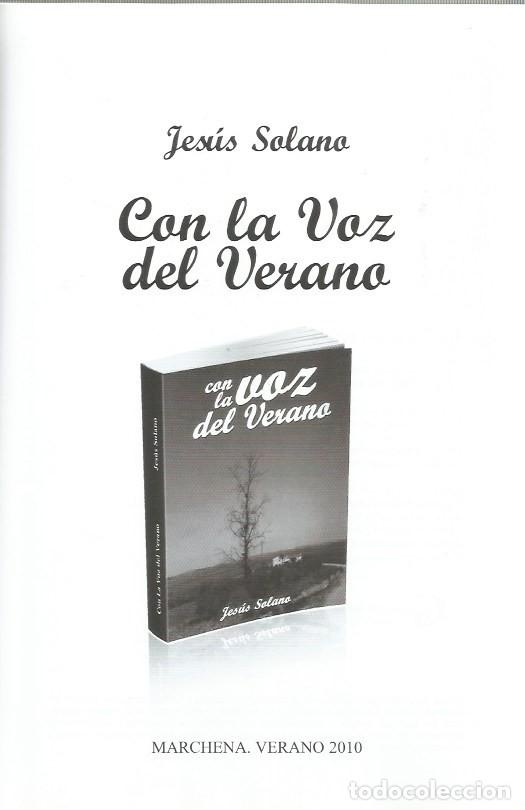 Libros de segunda mano: CON LA VOZ DEL VERANO - JES&Uacute;S SOLANO - Foto 2