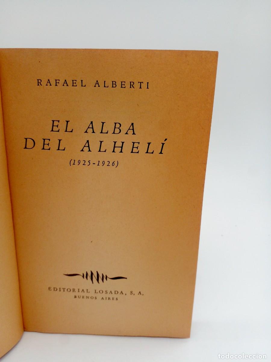 Libros de segunda mano: Rafael Alberti &ndash; El Alba del Alhel&iacute; &ndash; 1944 - Foto 2