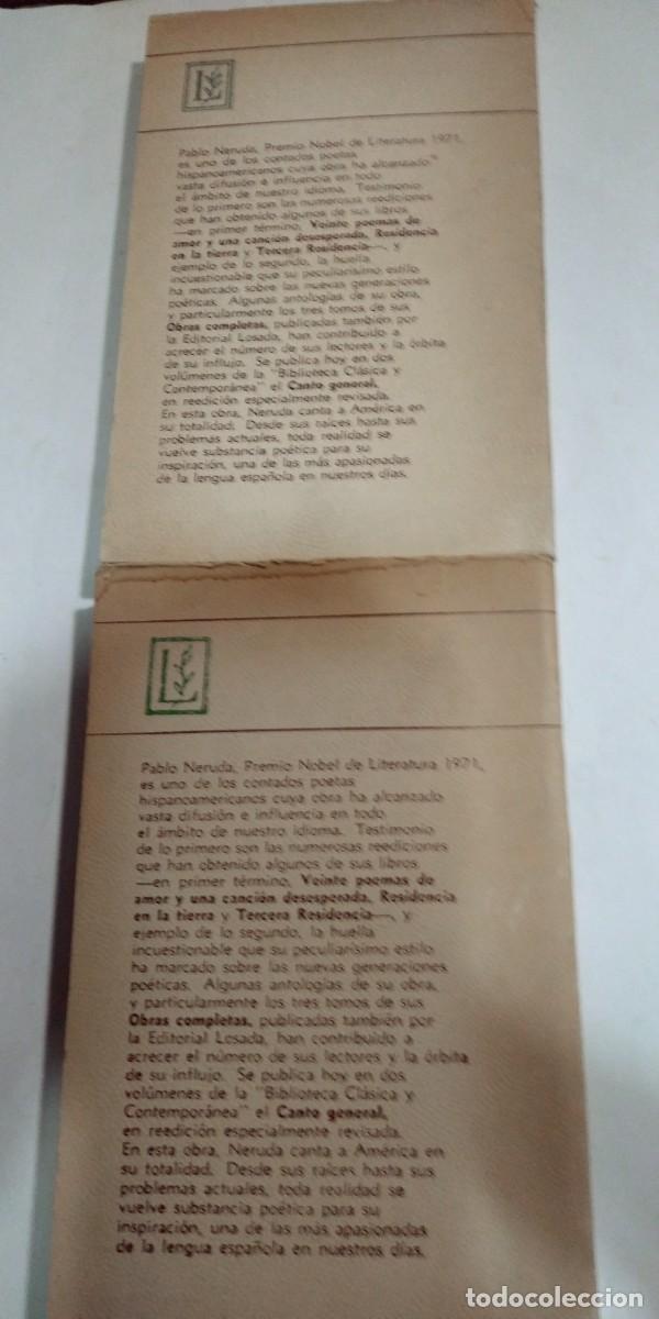 Libros de segunda mano: Canto general Pablo Neruda 2 Libros - Foto 2
