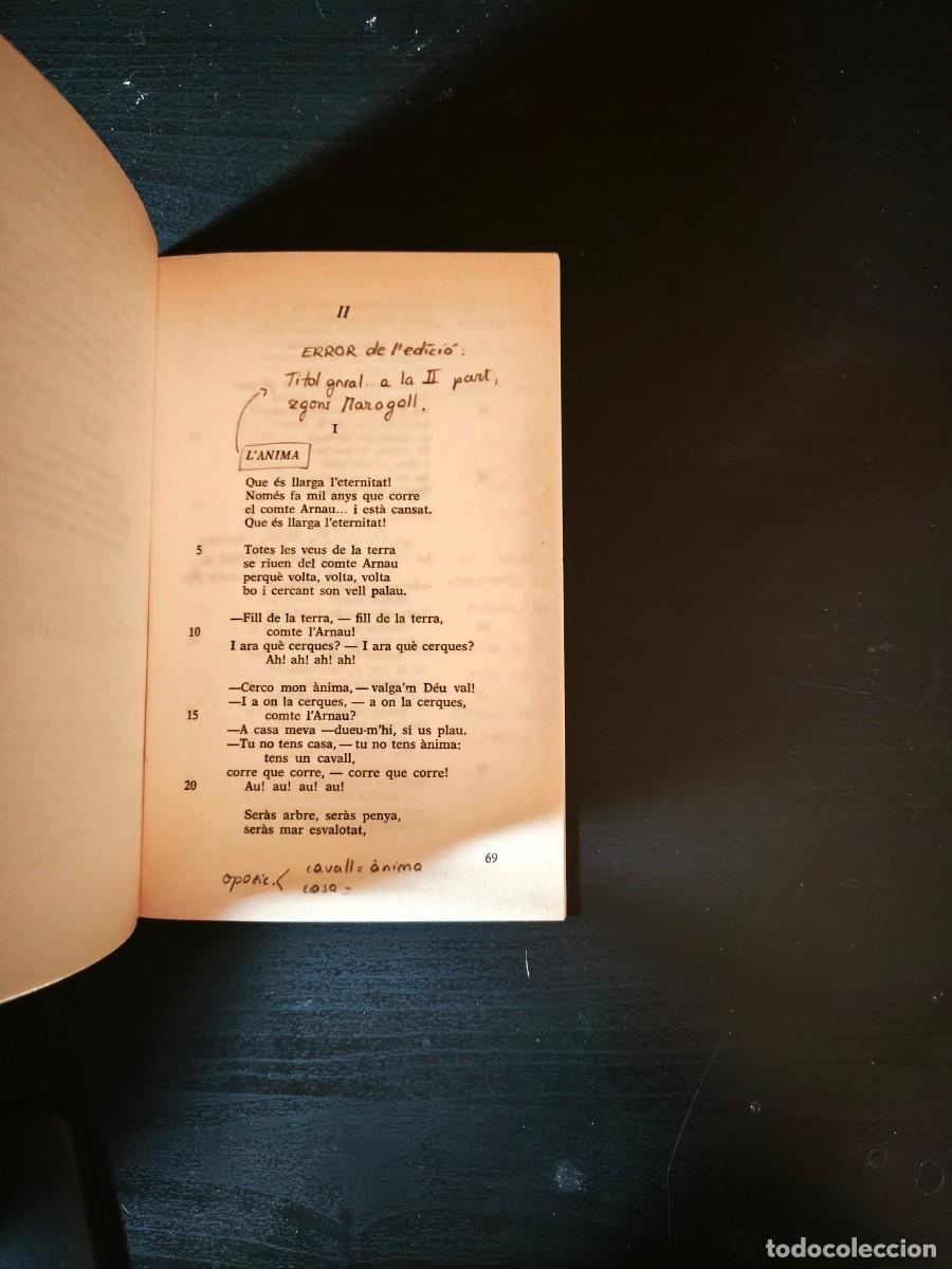 Libros de segunda mano: El comte Arnau - Joan Maragall - Foto 2