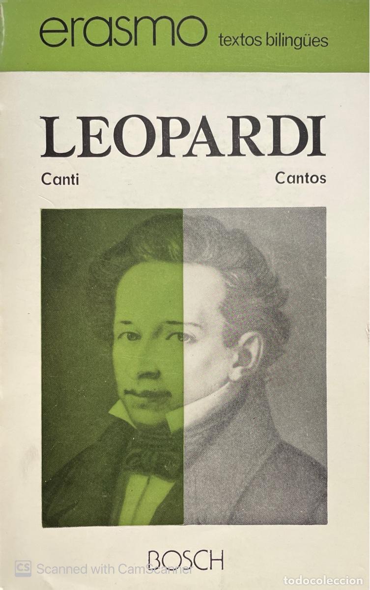 Libros de segunda mano: Cantos (textos biling&uuml;es) de Leopardi - Foto 1
