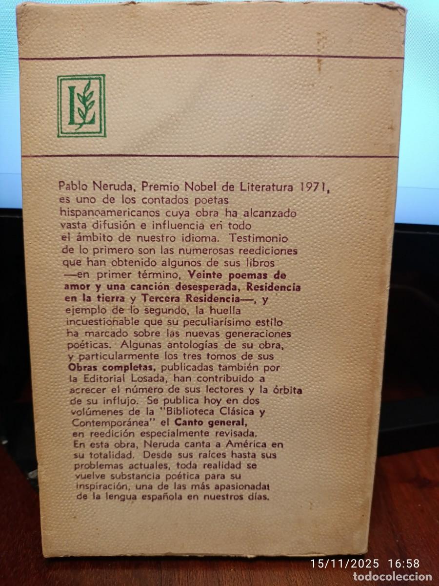 Libros de segunda mano: Canto general II. Pablo Neruda - Foto 2