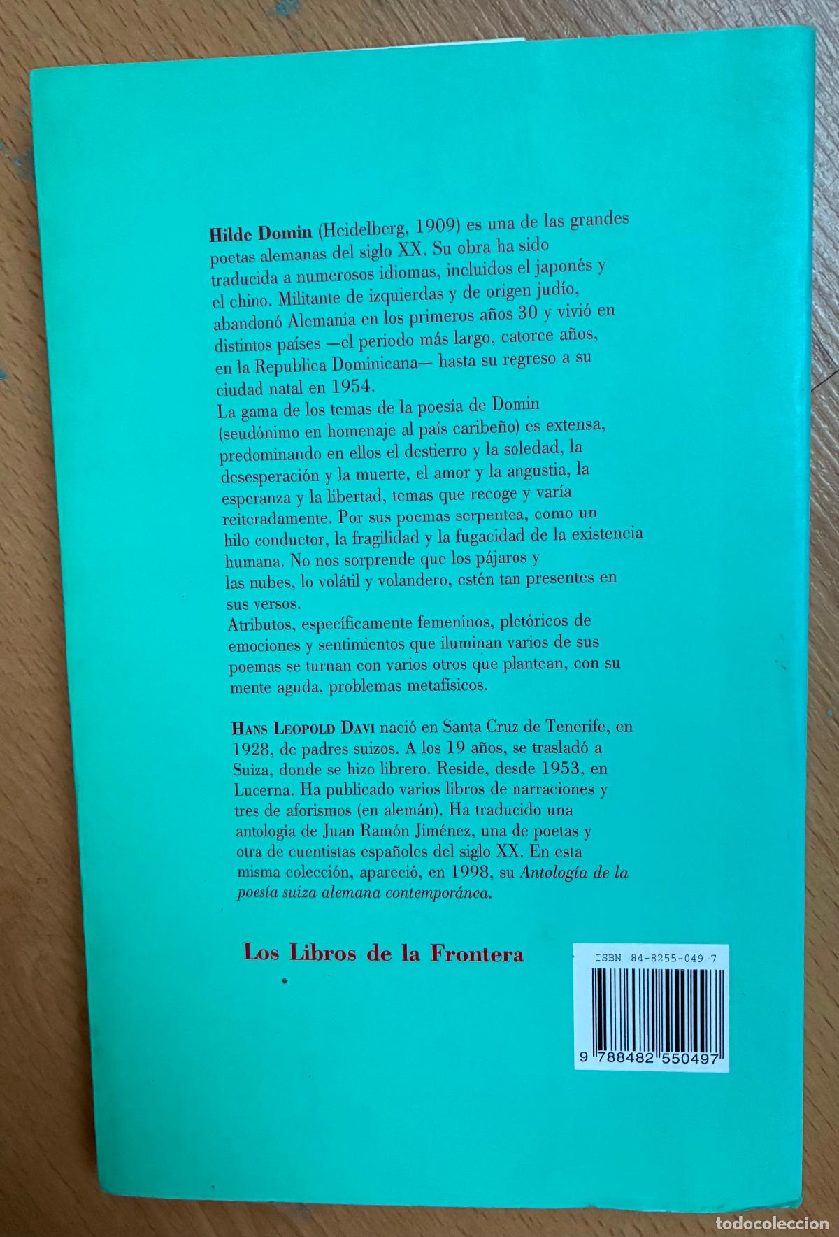 Libros de segunda mano: POEMAS, Hilde Domin, Edicion Bilingue - Foto 2