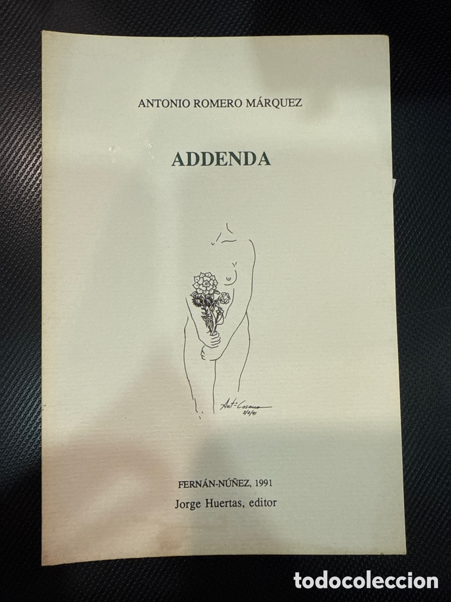 Libri di seconda mano: ROMERO M&Aacute;RQUEZ, Antonio. Addenda: (Cuadernos de Ul&iacute;a; 16)
