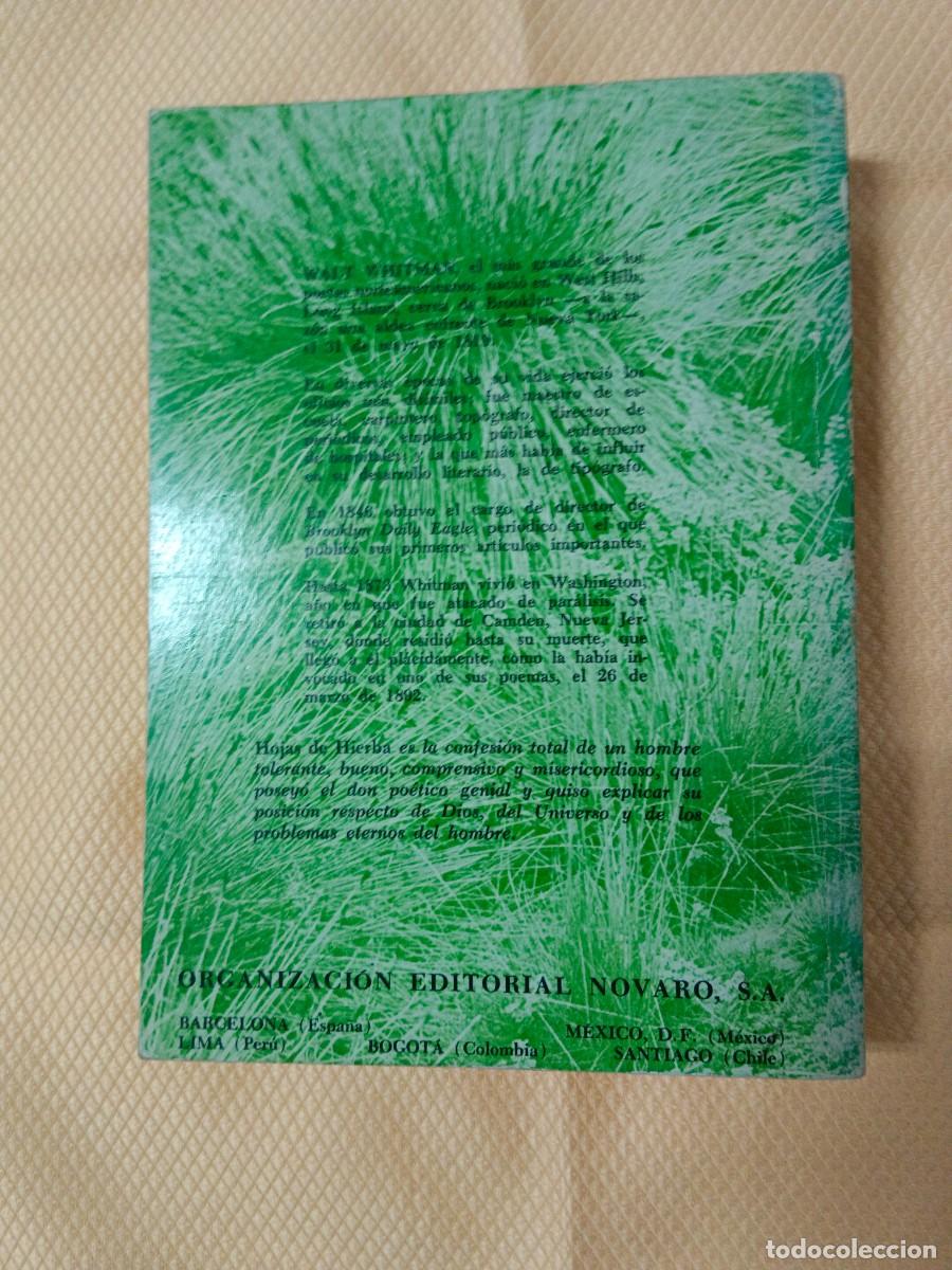 Libros de segunda mano: Hojas de hierba de Walt Whitman - Foto 4