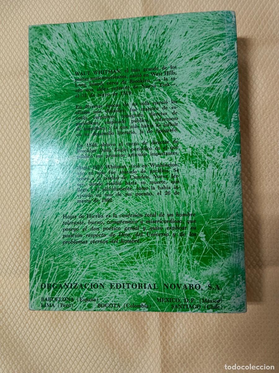 Libros de segunda mano: Hojas de hierba de Walt Whitman - Foto 5