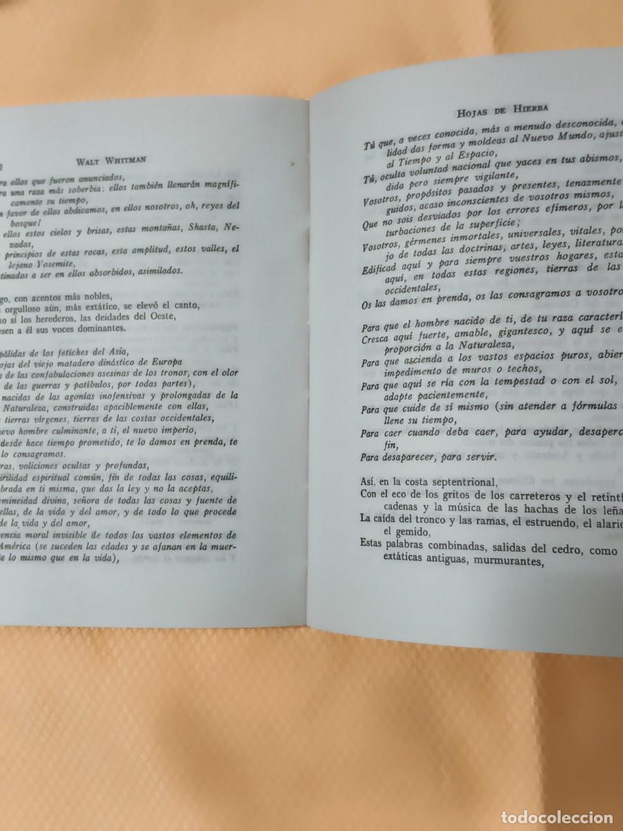 Libros de segunda mano: Hojas de hierba de Walt Whitman - Foto 9