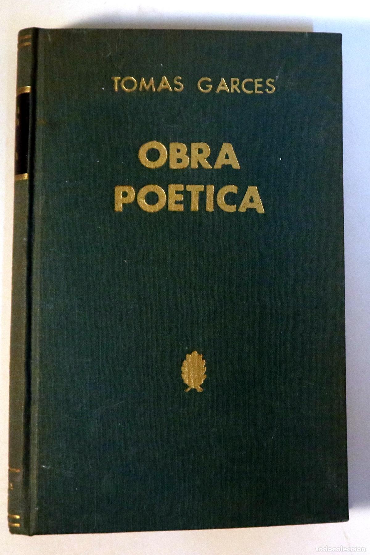 Gebrauchte B&uuml;cher: GARC&Eacute;S, Tom&agrave;s - OBRA POETICA - Barcelona 1961 - 1a edici&oacute;