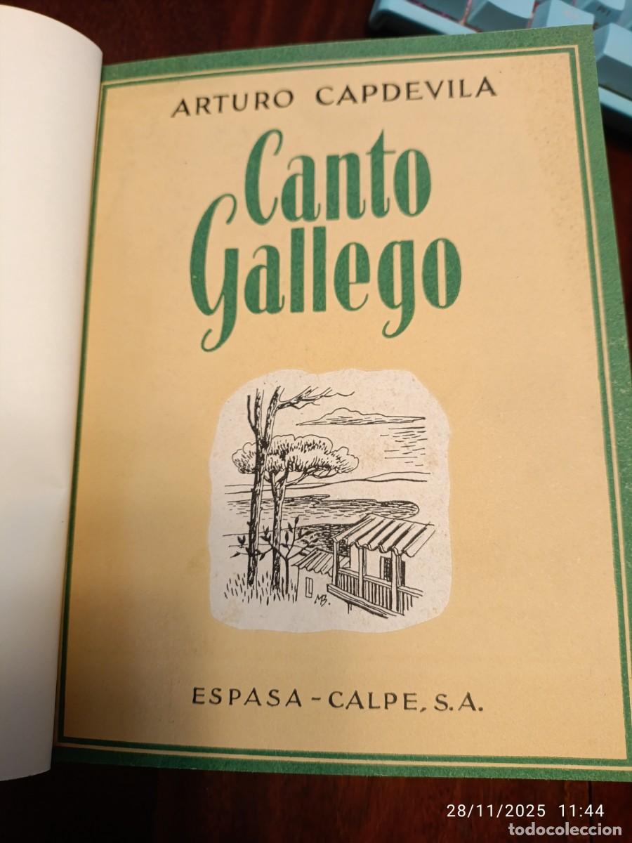 Libros de segunda mano: Canto Gallego. Arturo Capdevila - Foto 1