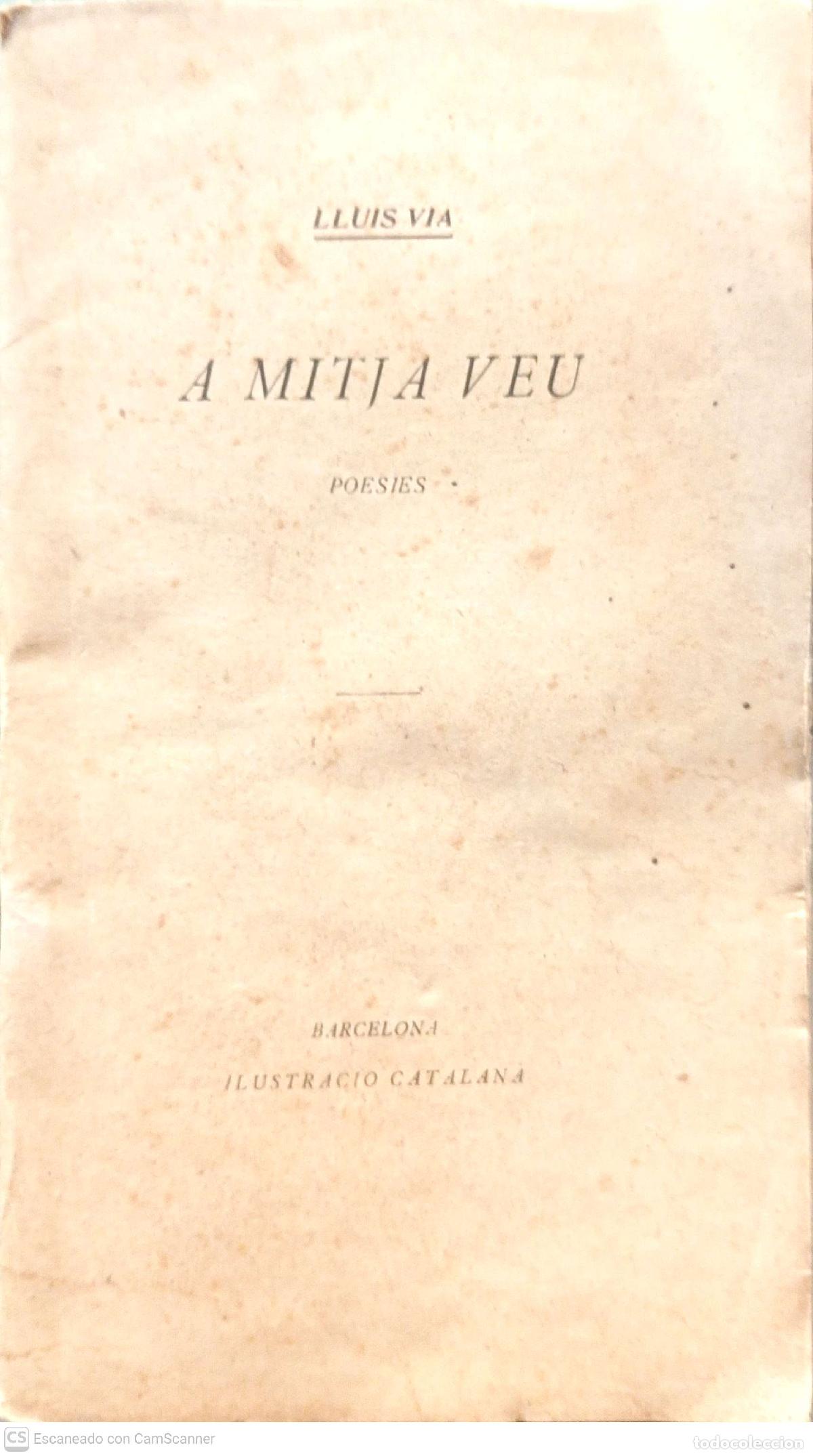 Libros de segunda mano: A mitja veu - Lluis Via - Foto 1