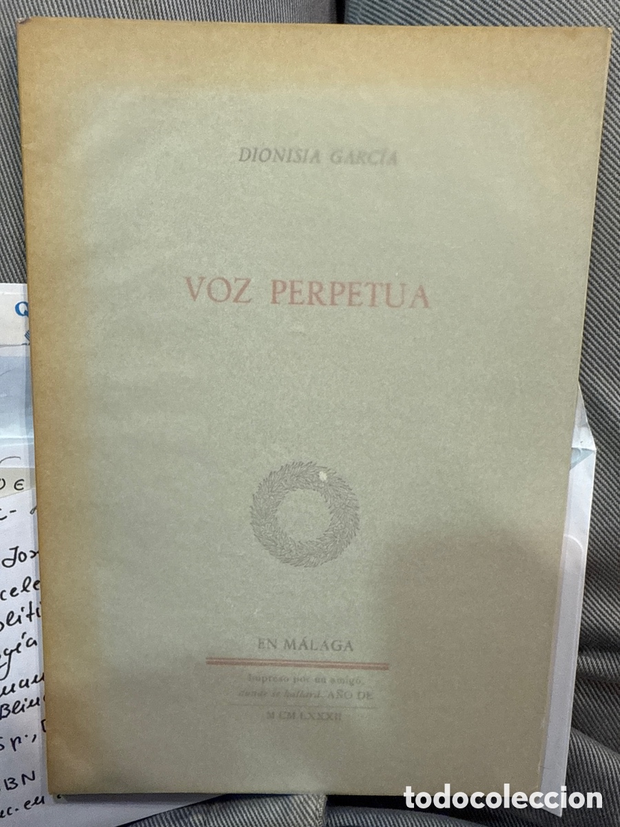 Libri di seconda mano: GARC&Iacute;A, Dionisia. Voz perpetua