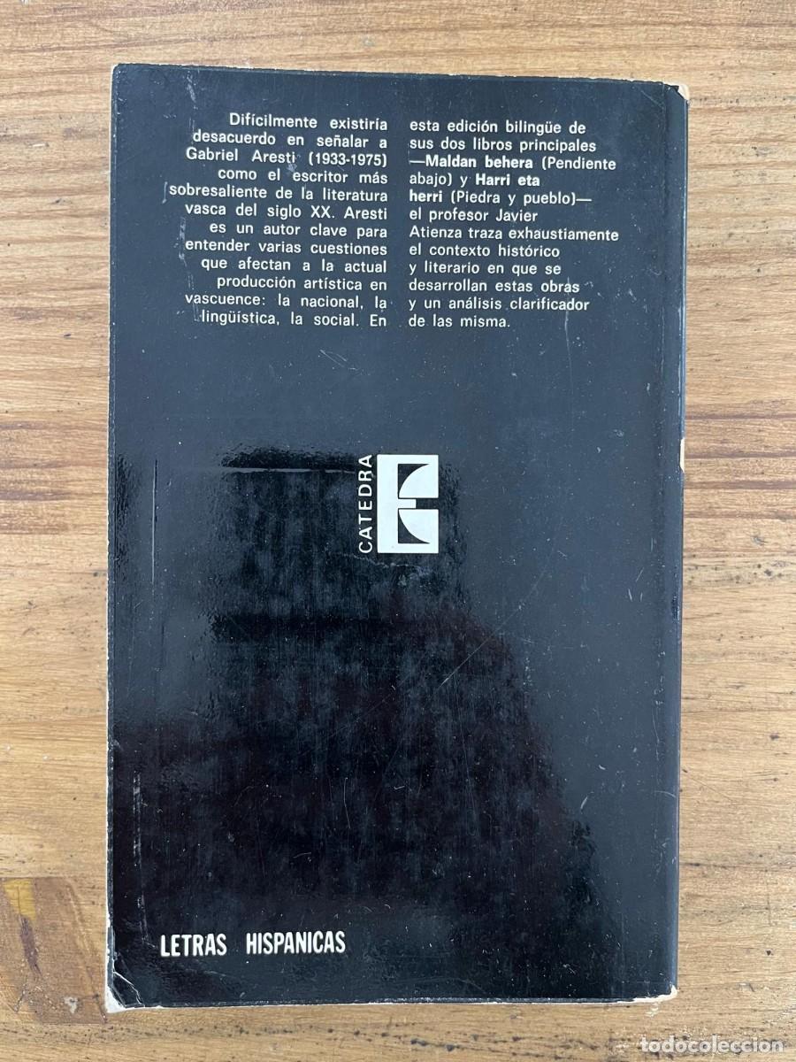 Libros de segunda mano: Maldan behera Harri eta (Gabriel Aresti) - Foto 2