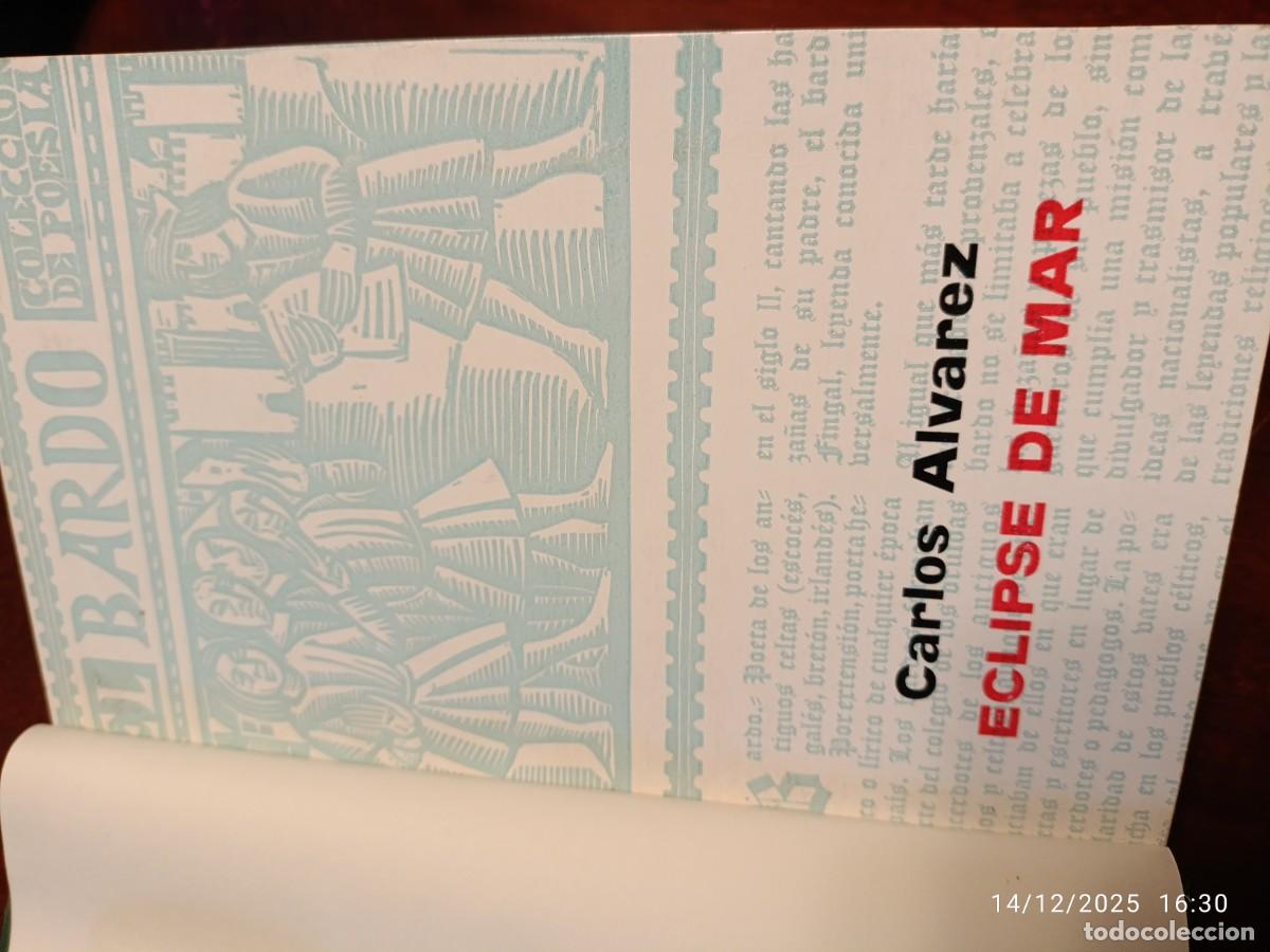 Libros de segunda mano: Eclipse de mar. Carlos &Aacute;lvarez - Foto 1