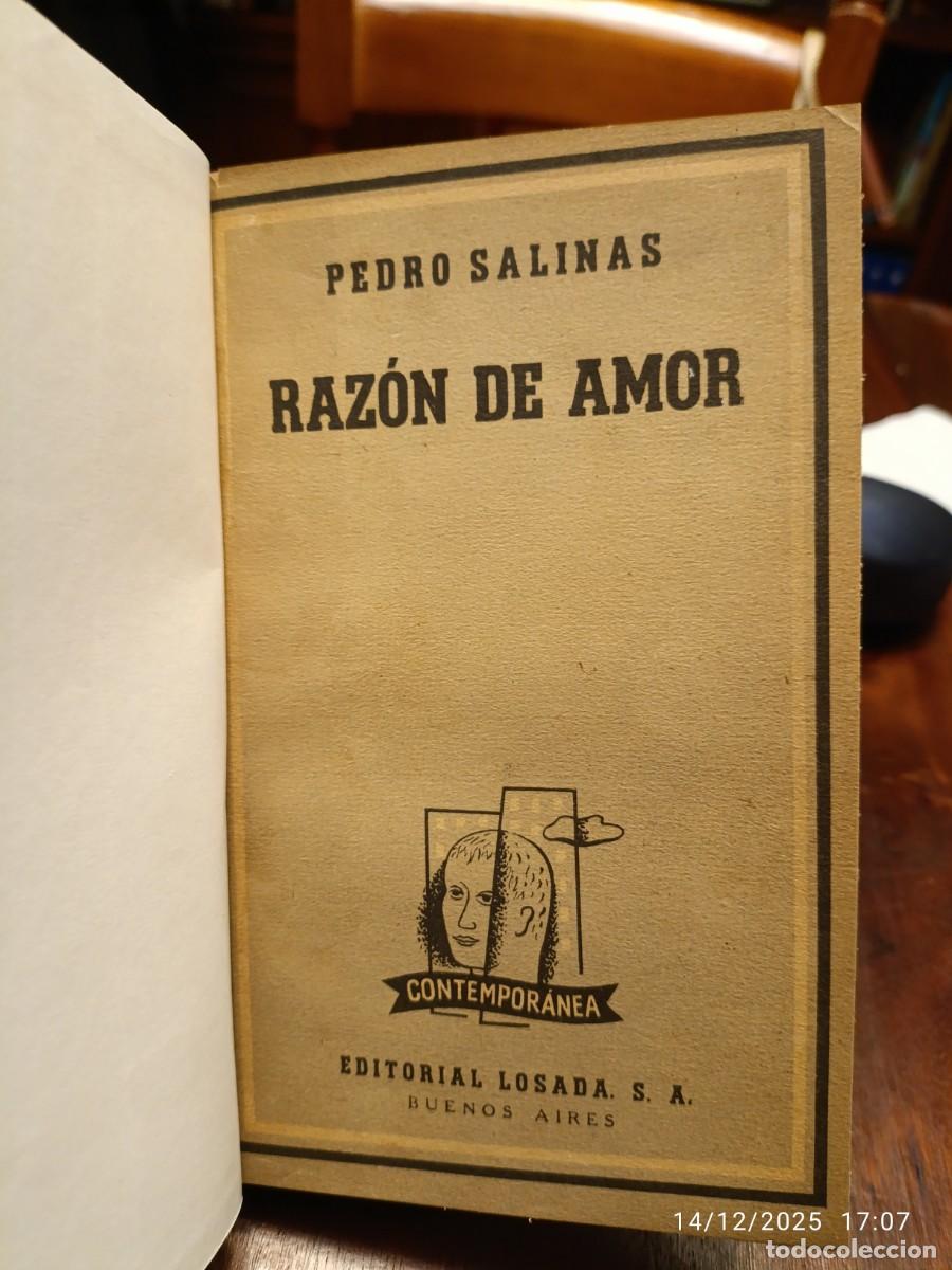 Libros de segunda mano: Raz&oacute;n de amor. Pedro Salinas - Foto 4