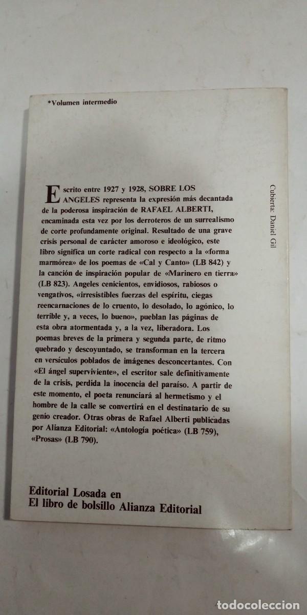 Libros de segunda mano: Sobre los &aacute;ngeles Rafael Alberti - Foto 2
