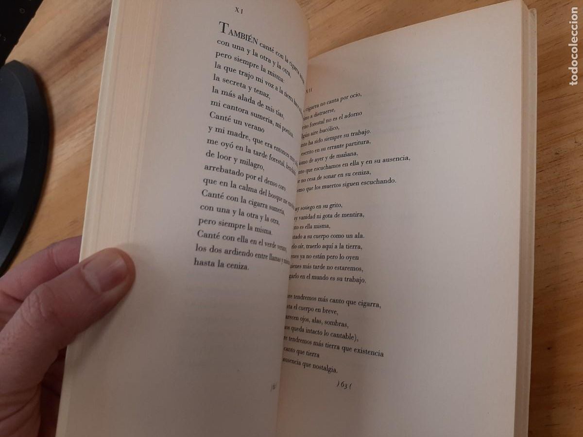 Libros de segunda mano: Partitura de la cigarra - Eugenio Montejo - Pre-Textos, 1999 - Foto 7