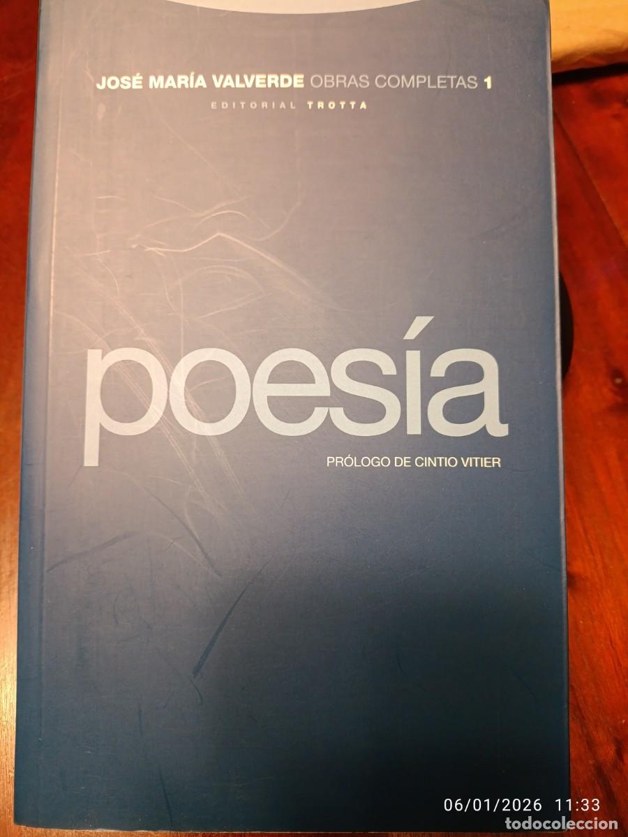 Libros de segunda mano: Poes&iacute;a. Jos&eacute; Mar&iacute;a Valverde - Foto 1