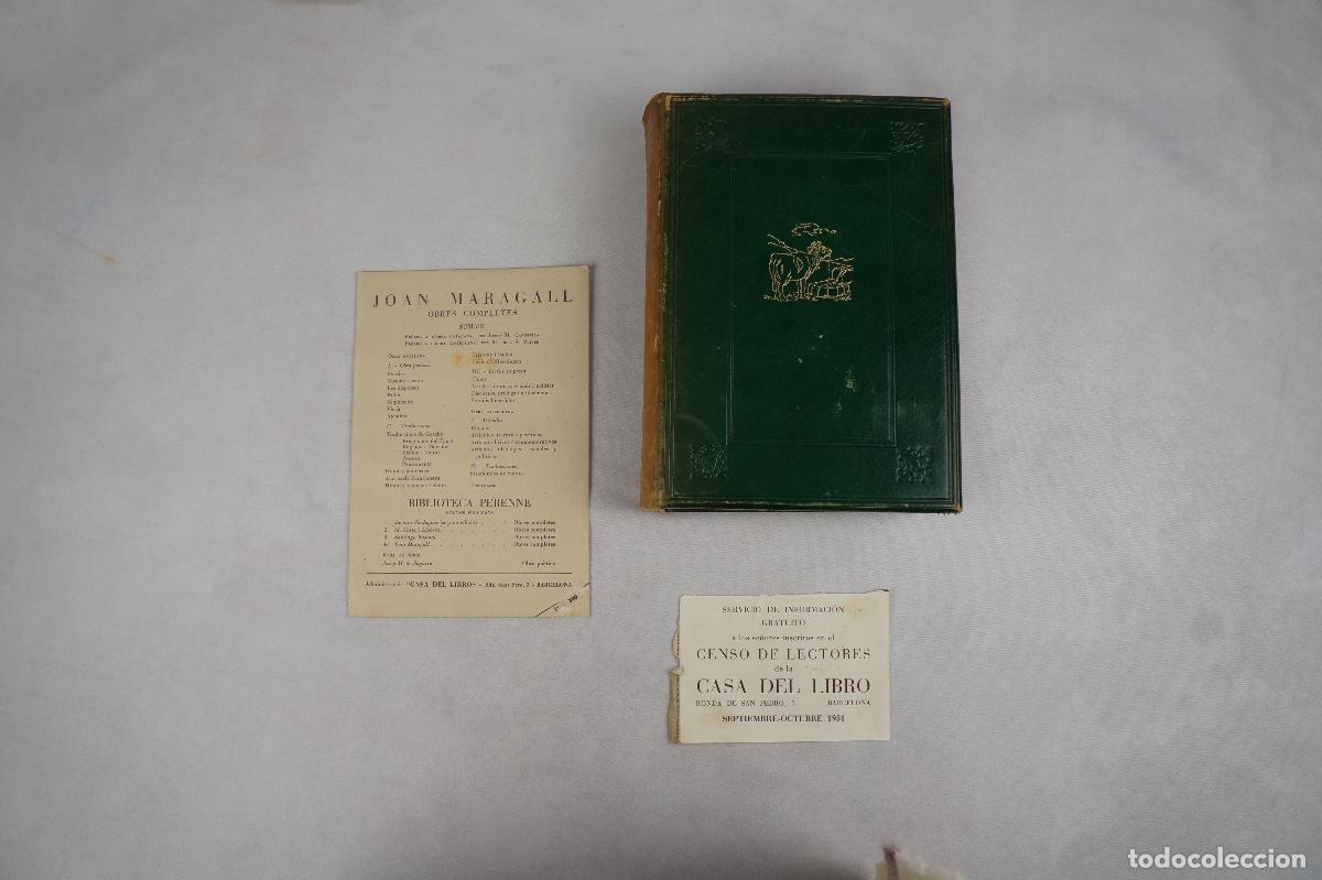 Libros de segunda mano: Obres Completes de Joan Maragall - 1947 - Foto 9